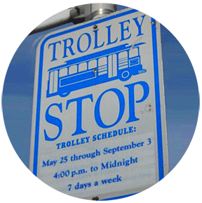 trolley sign